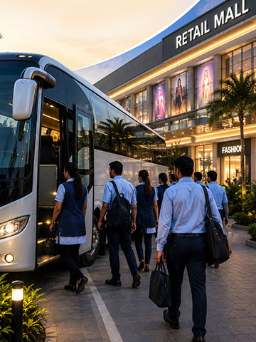 Retail Malls Staff Transport